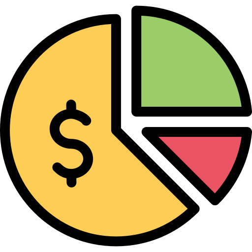 Pie chart Generic Outline Color icon