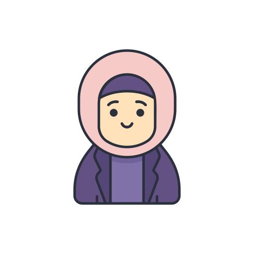 femme musulmane Generic Outline Color Icône
