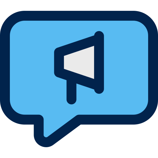 chat Generic Blue icono