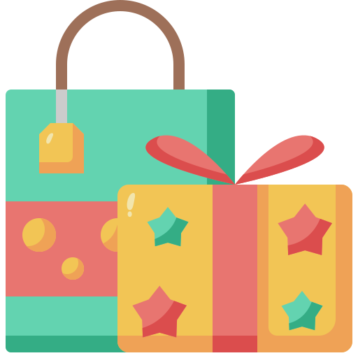 Подарочный пакет Generic Flat иконка