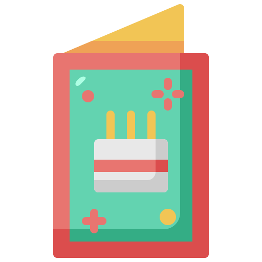 Birthday invitation Generic Flat icon