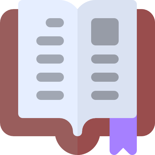 libro abierto Basic Rounded Flat icono