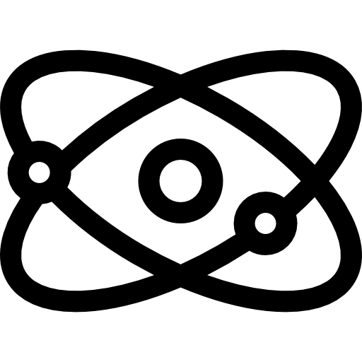 Átomo Basic Rounded Lineal icono