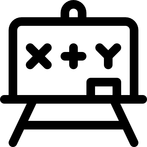 quadro de giz Basic Rounded Lineal Ícone