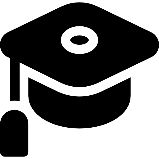 birrete Basic Rounded Filled icono