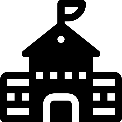 szkoła Basic Rounded Filled ikona