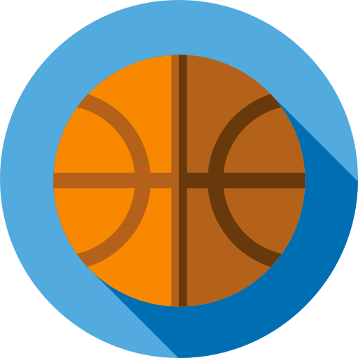 koszykówka Flat Circular Flat ikona