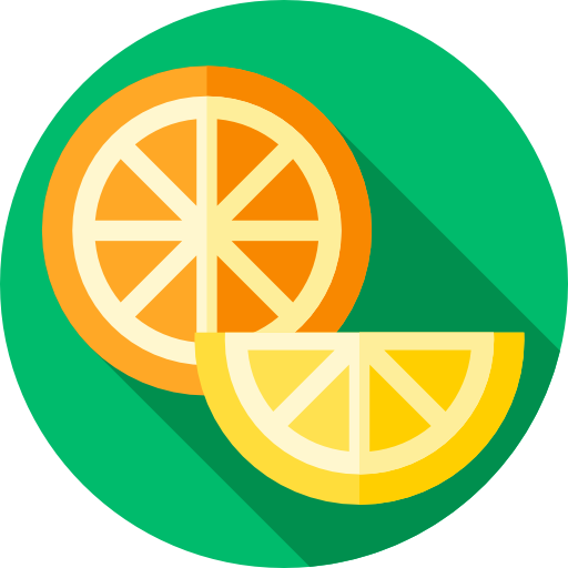owoce cytrusowe Flat Circular Flat ikona