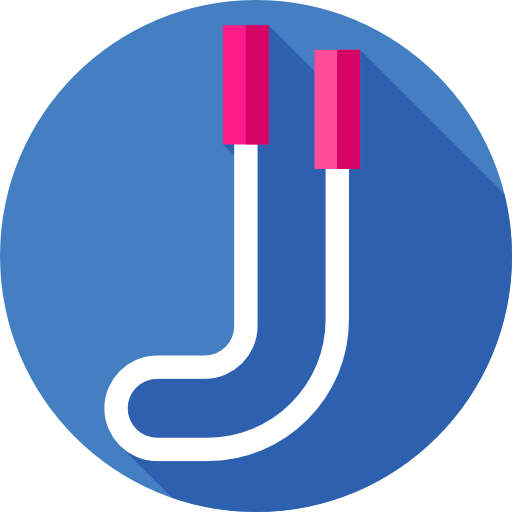 Jumping rope Flat Circular Flat icon