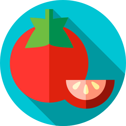 tomate Flat Circular Flat Icône
