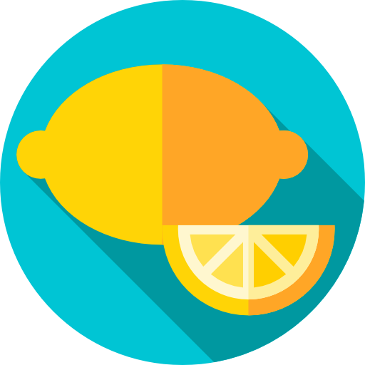 Лимон Flat Circular Flat иконка