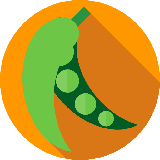 Peas Flat Circular Flat icon