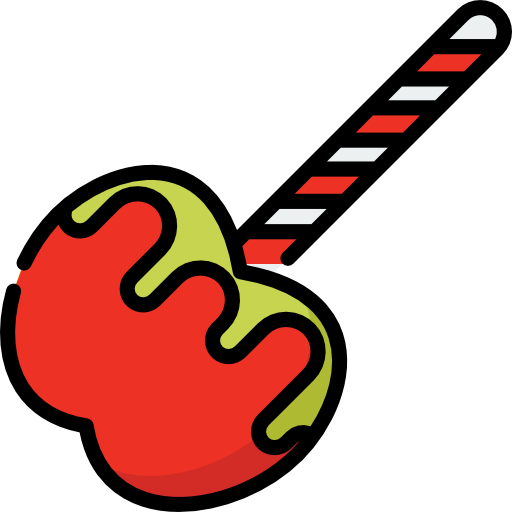 gekarameliseerde appel Special Lineal color icoon