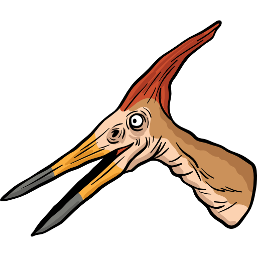 pteranodonte Hand Drawn Color icona