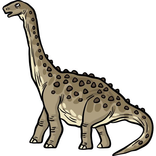 saltasaurus Hand Drawn Color icoon