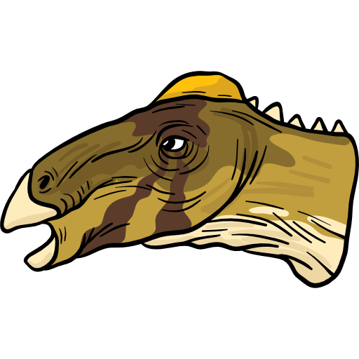 edmontosaurus Hand Drawn Color icoon