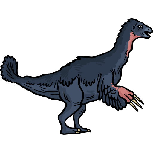 terizinosauro Hand Drawn Color icona