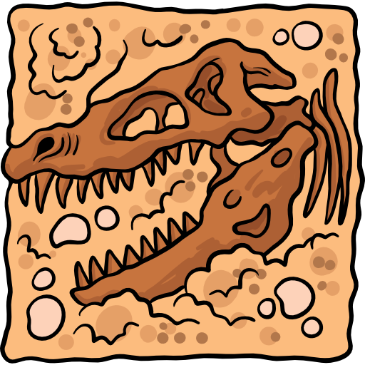fossil Hand Drawn Color icon