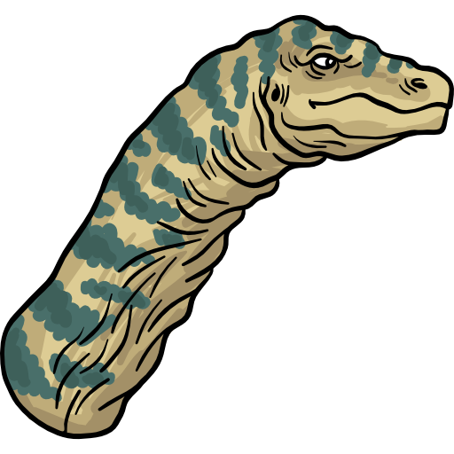 argentinosauro Hand Drawn Color icona