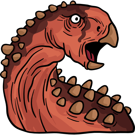 scelidosaurus Hand Drawn Color icoon
