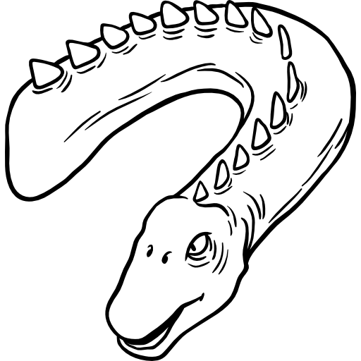 ampelosaurus Hand Drawn Black icon