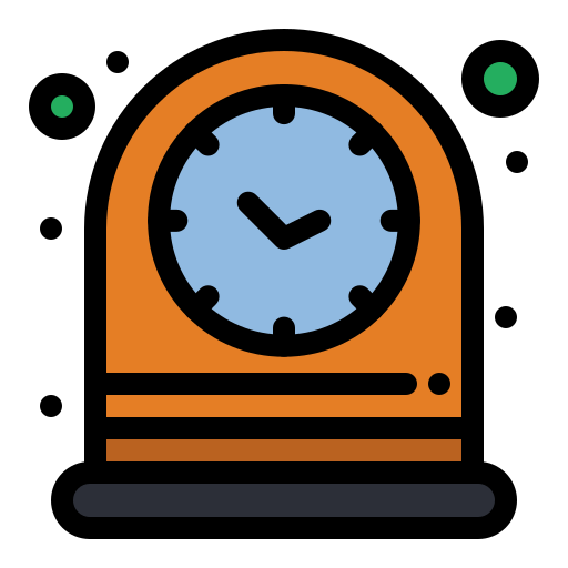 Alarm clock Flatart Icons Lineal Color icon