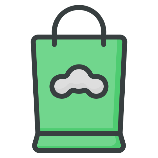 Shopping bag Generic Outline Color icon