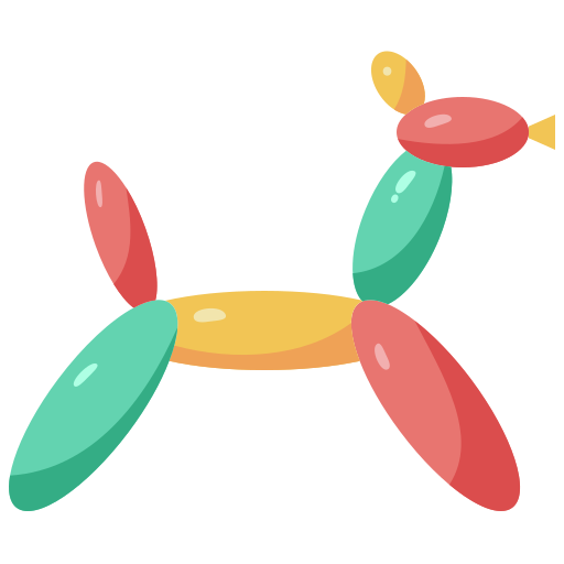 balonowy pies Generic Flat ikona
