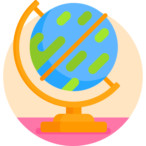 wereldbol Detailed Flat Circular Flat icoon