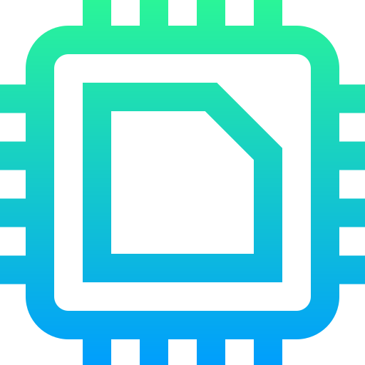 zentralprozessor Super Basic Straight Gradient icon
