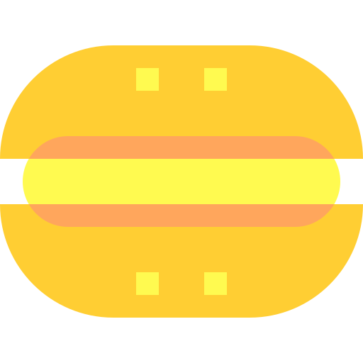 hambúrguer Basic Sheer Flat Ícone