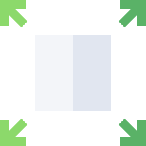 ridimensiona Basic Straight Flat icona