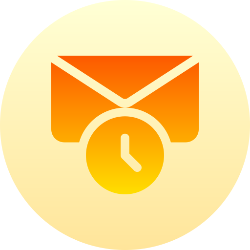 郵便 Basic Gradient Circular icon