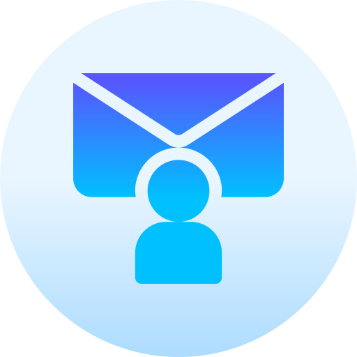 Mail Basic Gradient Circular icon