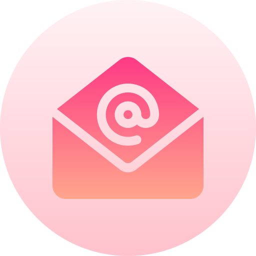correo Basic Gradient Circular icono