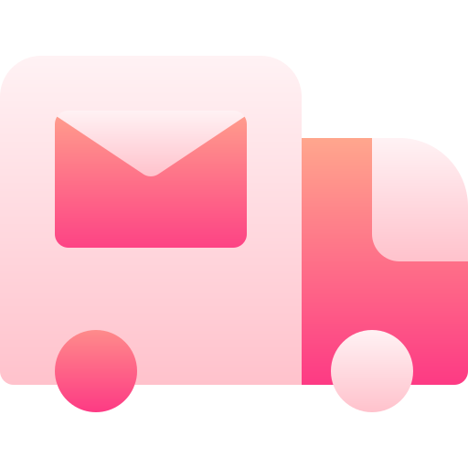 Mail truck Basic Gradient Gradient icon