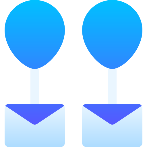 우편 Basic Gradient Gradient icon