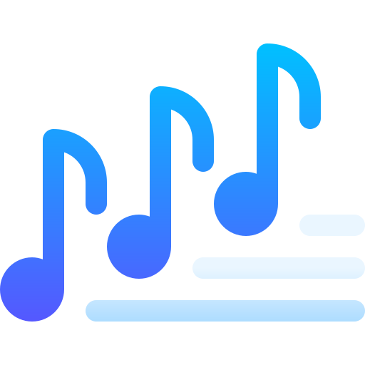 音楽ノート Basic Gradient Gradient icon