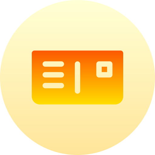 ポストカード Basic Gradient Circular icon