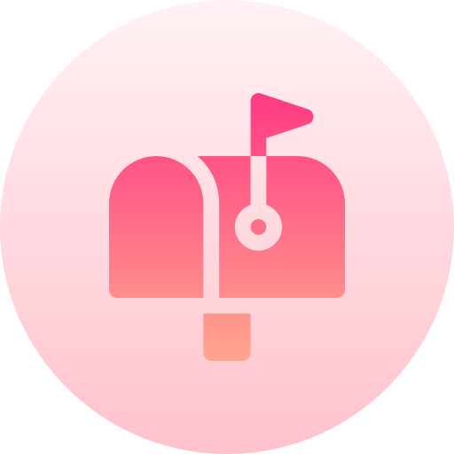 メールボックス Basic Gradient Circular icon