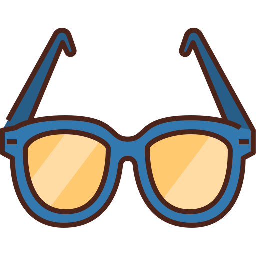 Sunglass Generic Outline Color icon