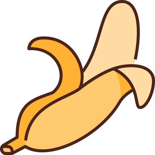 Banana Generic Outline Color icon