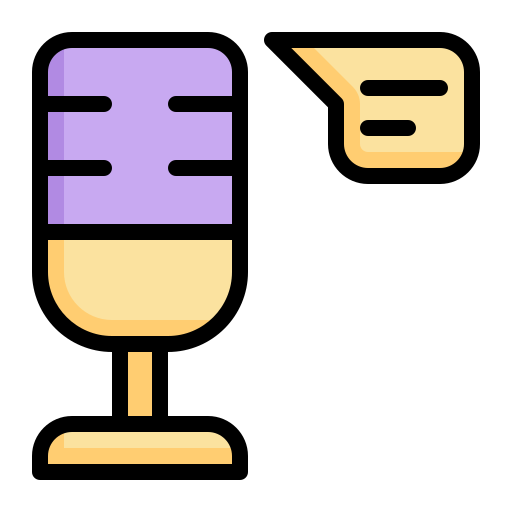 microfone Generic Outline Color Ícone