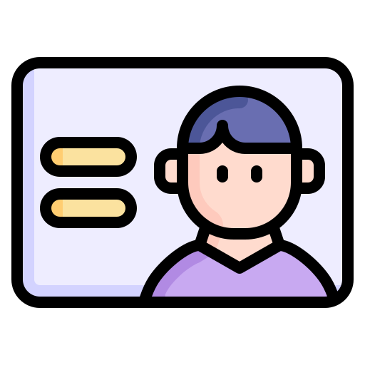 プロフィール Generic Outline Color icon