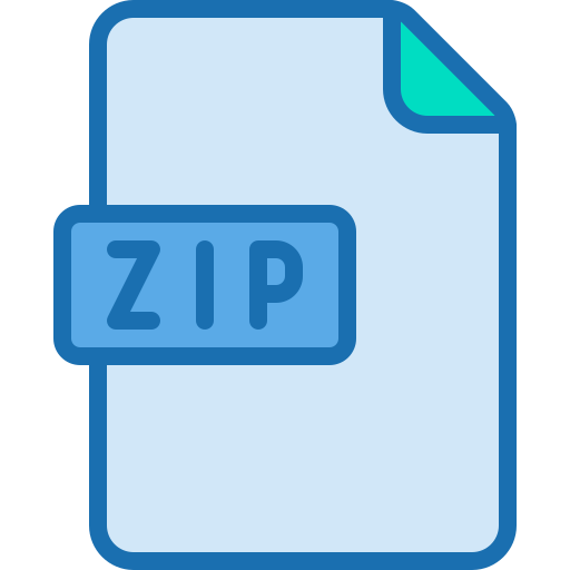 archivo zip Berkahicon Lineal Color icono