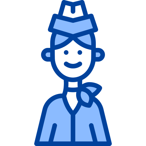 Стюардесса Generic Blue иконка