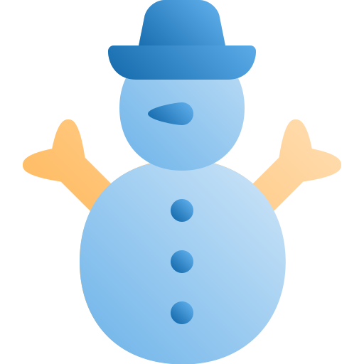 Снеговик Generic Flat Gradient иконка
