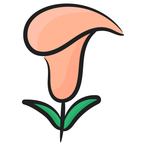 calla lilie Generic Hand Drawn Color icon