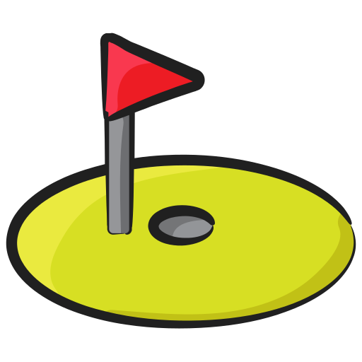 Golf flag Generic Hand Drawn Color icon