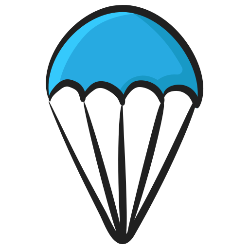 Parachute Generic Hand Drawn Color icon